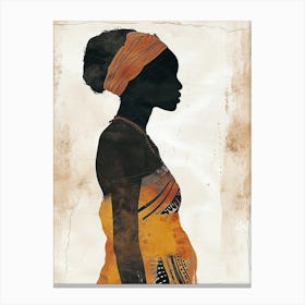 African Woman, Boho 1 Canvas Print