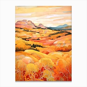 Autumn National Park Painting Acadia National Park Maine Usa 1 Canvas Print