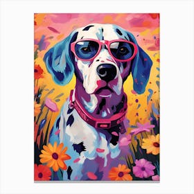 Dalmatian In Sunglasses Canvas Print