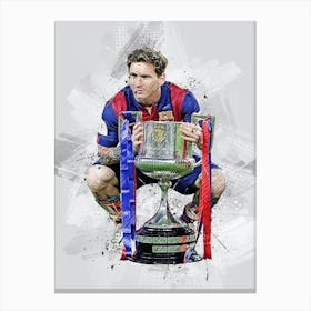 Lionel Messi Barcelona 2 Canvas Print