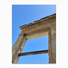 Window Of An Ancient Greek Theater Canvas Print