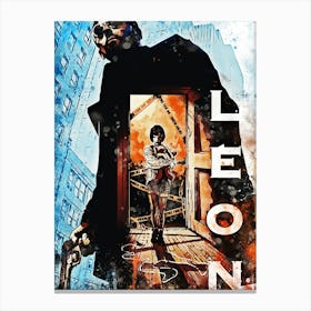 Leon movies Canvas Print