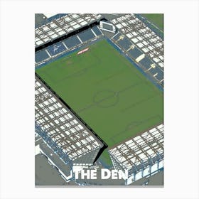 The Den, Millwall, Stadium, Football, Art, Soccer, Wall Print, Art Print Canvas Print