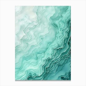 Abstract Wavy Pattern Canvas Print