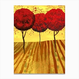 Red Trees Canvas Print