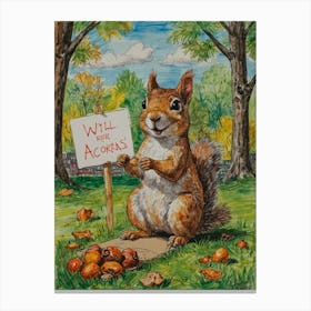 Will Acorns Canvas Print