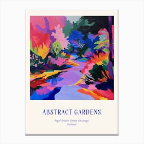 Colourful Gardens Royal Botanic Garden Edinburgh Scotland 2 Blue Poster Canvas Print