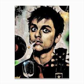 billie joe armstrong green day band music 2 Canvas Print