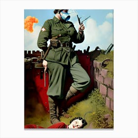 Warriors of WWI Reimagined 133 Canvas Print