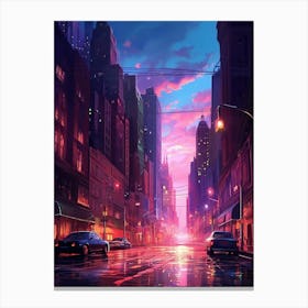 Cityscape Painting 1 Canvas Print