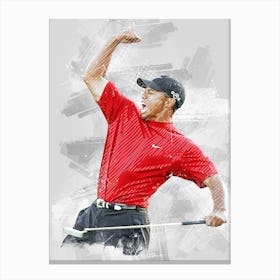 Tiger Woods Pga Tour Canvas Print