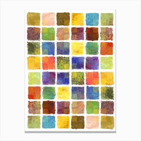 Watercolor Squares Leinwandbild