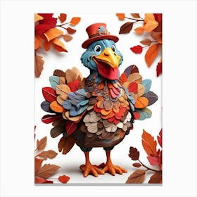 Thanksgiving Turkey 4 Canvas Print