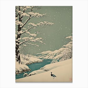 Winter Duck Canvas Print