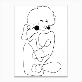 Afro Girl 2 Canvas Print