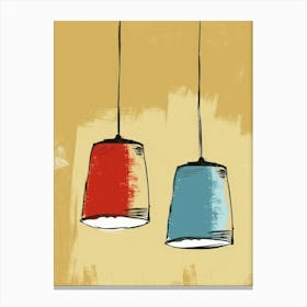 Two Hanging Lamps 1 Canvas Print