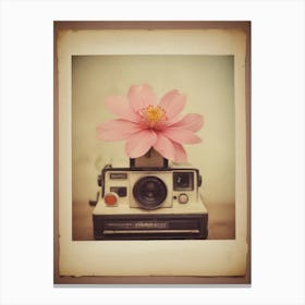 Polaroid Flower Canvas Print