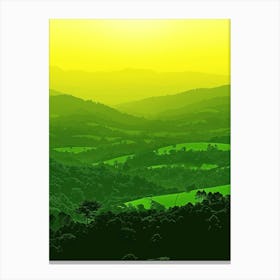 Sunset In The Valley 4 Canvas Print