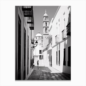 Cadiz, Spain, Black And White Analogue Photography 2 Canvas Print