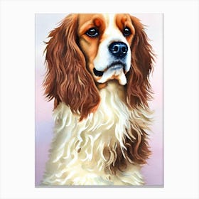 Cocker Spaniel Watercolour dog Canvas Print