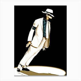 dance Michael Jackson king of pop music Canvas Print