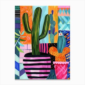 Cactus Painting 5 Canvas Print