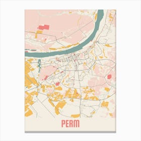 Perm Map Poster Canvas Print