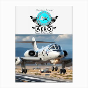 Hall-O-Gram Creations Aero Prototype Concept ~Reimagined 32 Canvas Print