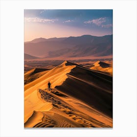 Sand Dunes At Sunset 1 Canvas Print