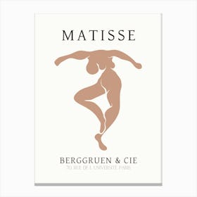 Henri Matisse Neutral Pink Figure Print Canvas Print