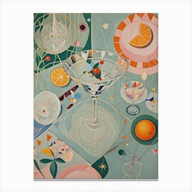 Martini Abstract Canvas Print