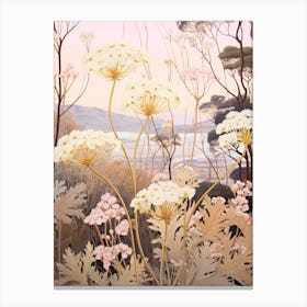 Queen Annes Lace 2 Flower Painting Canvas Print