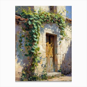 Ivy Covered Door Canvas Print