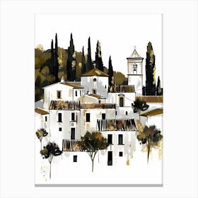 Village In Spain 1 Canvas Print