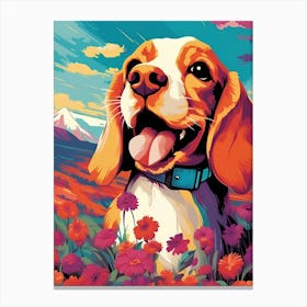 Beagle Painting Canvas Print