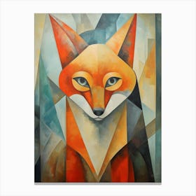 Fox Abstract Pop Art 7 Canvas Print
