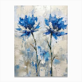 Blue Flowers 90 Canvas Print