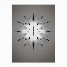 Abstract Snowflake Canvas Print