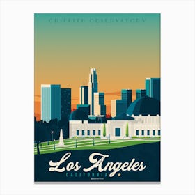 Los Angeles Griffith Observatory California Canvas Print