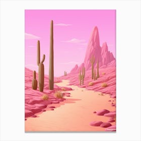 Cowgirl Pink Desert 5 Canvas Print