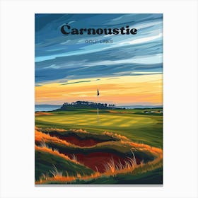 Carnoustie Golf Links Angus Scotland Travel Art Canvas Print