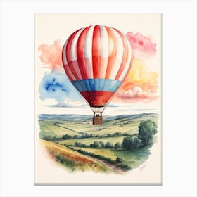 Hot Air Balloon In The Sky Canvas Print