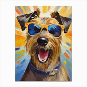 Dog In Sunglasses 3 Canvas Print