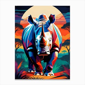 Rhino Canvas Print