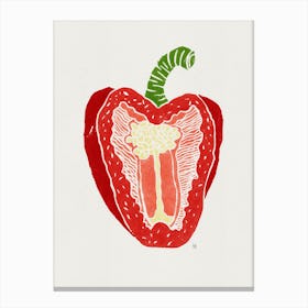 Red Pepper in Canvas Print