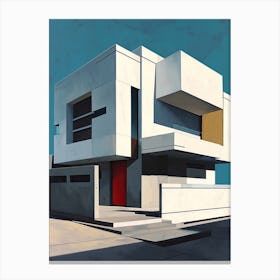 Modern Architecture Minimalist 5 Canvas Print