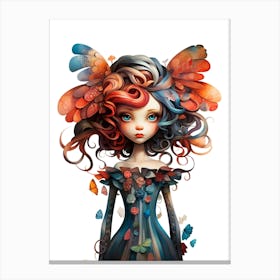 Butterfly Girl 2 Canvas Print