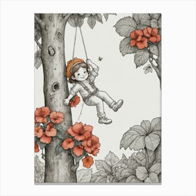 Swinging In The Trees Canvas Print