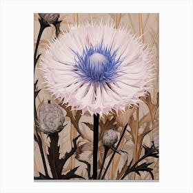 Flower Illustration Cornflower 3 Canvas Print