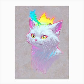 Rainbow Cat 5 Canvas Print